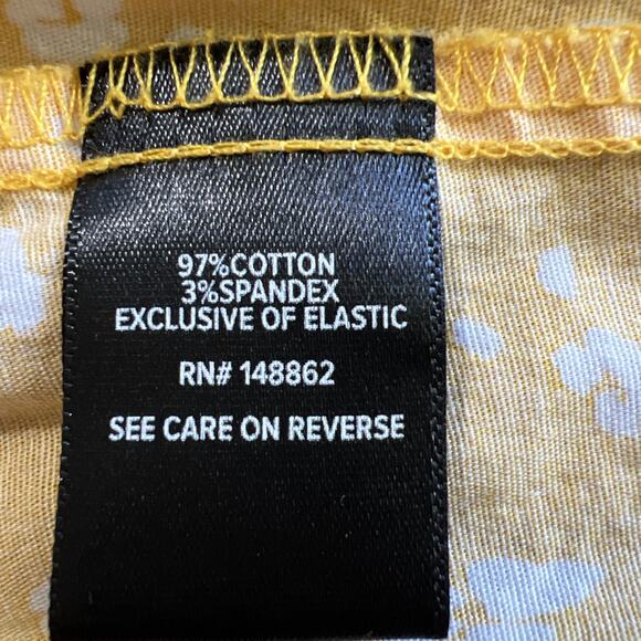 Torrid Dress 1X Yellow Floral Fit & Flare Pockets Peasant Boho Cottage Smocked - Picture 8 of 11